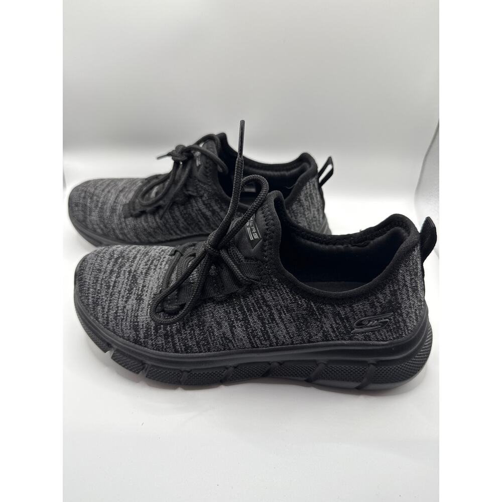 Skechers BOBS Sport B Flex Perfect Pace Women’s 6.5 Black Slip-On Vegan Shoes